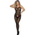 SUBBLIME - Elastisk Nettingbodystocking med Åpen Skritt