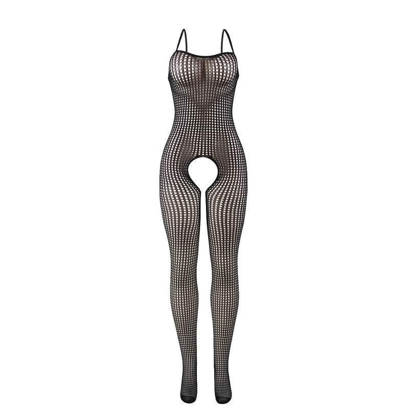 SUBBLIME - Elastisk Nettingbodystocking med Åpen Skritt