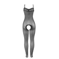 SUBBLIME - Elastisk Nettingbodystocking med Åpen Skritt