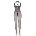 SUBBLIME - Lang Nettingbodystocking med Stropper
