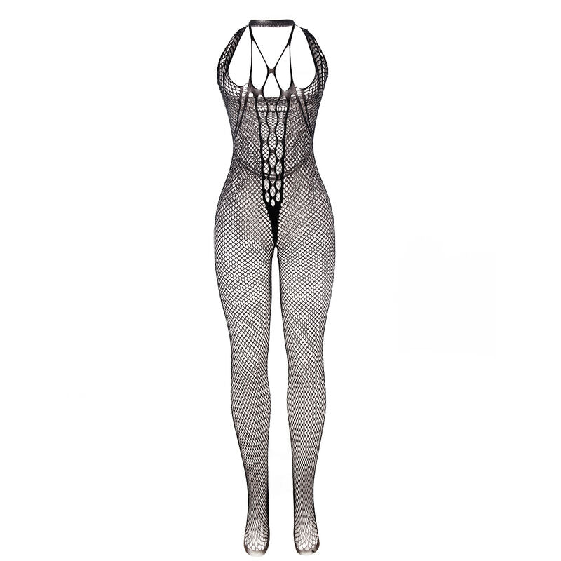 SUBBLIME - Lang Nettingbodystocking med Stropper