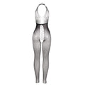 SUBBLIME - Bodystocking med Åpen Rygg og Korsdetaljer