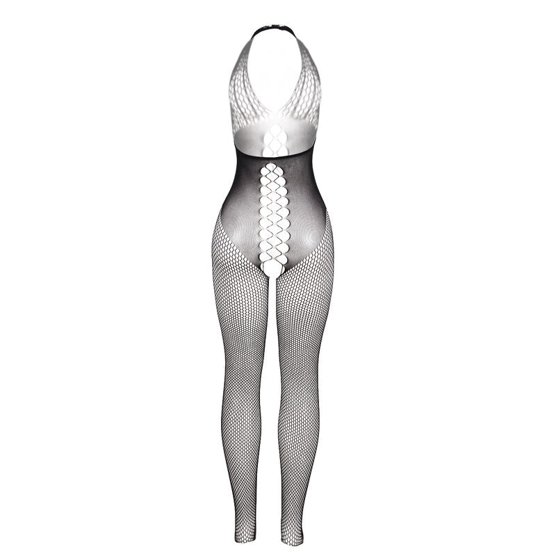 SUBBLIME - Bodystocking med Åpen Rygg og Korsdetaljer