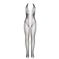 SUBBLIME - Bodystocking med Åpen Rygg og Korsdetaljer