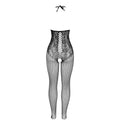 SUBBLIME - Bodystocking i nett med åpne cups og halterhals