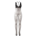 SUBBLIME - Transparent Nettingbodystocking med Åpen Skritt
