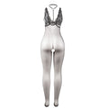 SUBBLIME - Transparent Nettingbodystocking med Åpen Skritt