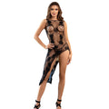 SUBBLIME - Nettingbodystocking med Kjoledesign