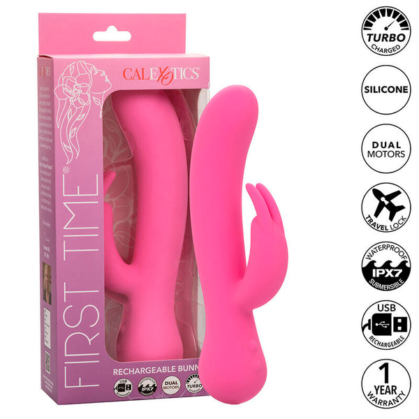 CALEXOTICS - First Time Oppladbar rabbitvibrator