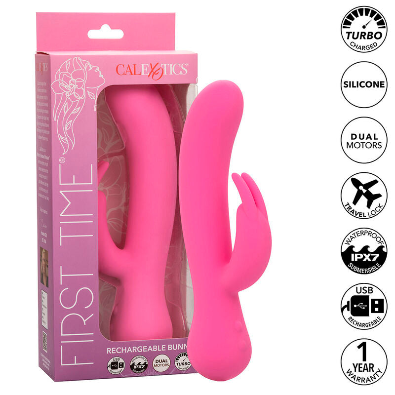 CALEXOTICS - First Time Oppladbar rabbitvibrator