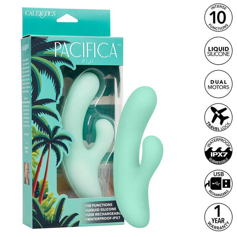 CALEXOTICS - Pacifica Fiji G-punktsvibrator 10 vibrasjoner Aqua
