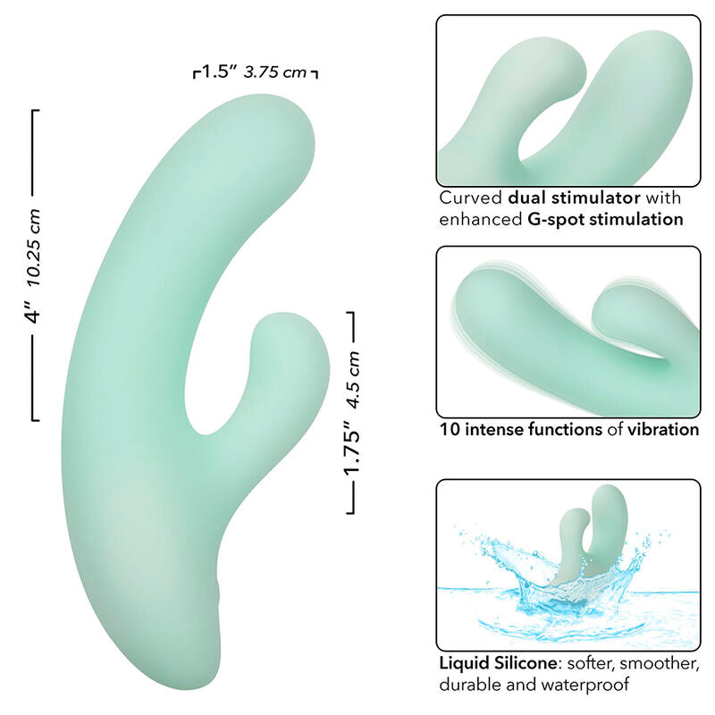 CALEXOTICS - Pacifica Fiji G-punktsvibrator 10 vibrasjoner Aqua