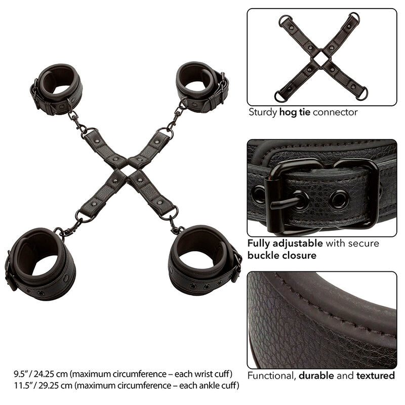 CALEXOTICS - Hogtie-sett Sort