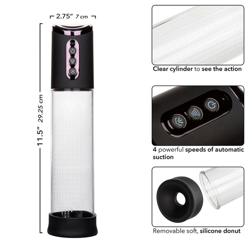 CALEXOTICS - Peak Oppladbar sugepumpe 4 hastigheter