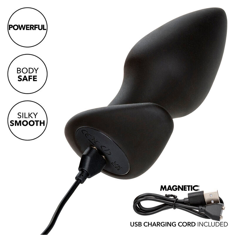 CALEXOTICS - Rock Bottom Perfect Vibrerende Analplugg 10 vibrasjoner Silikon