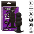 CALEXOTICS - Rock Bottom Analplugg med perler 10 vibrasjoner Silikon