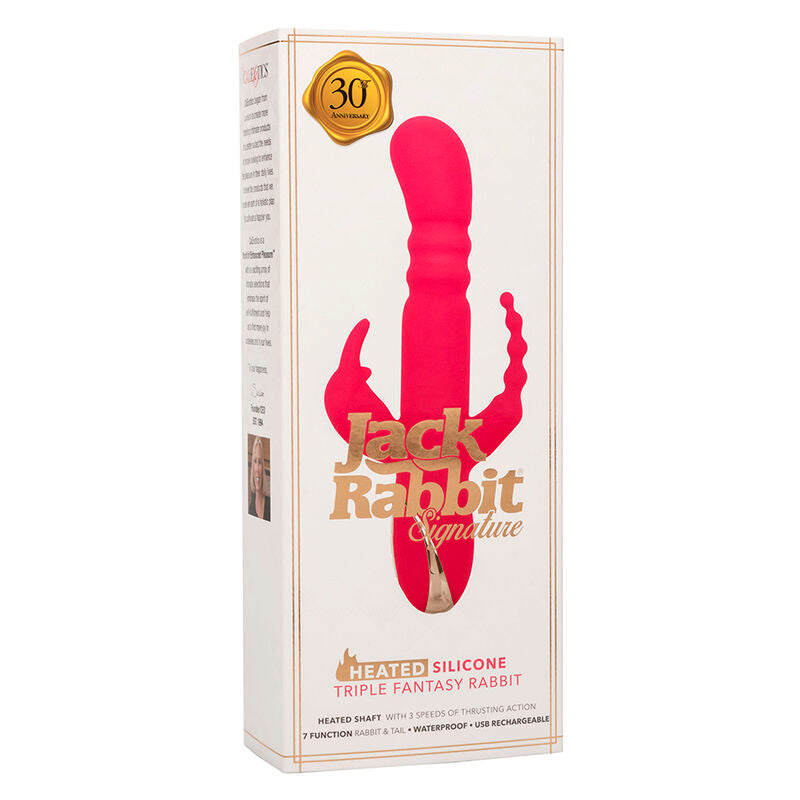 CALEXOTICS - Jack Rabbit Signature Triple Rabbitvibrator med varme