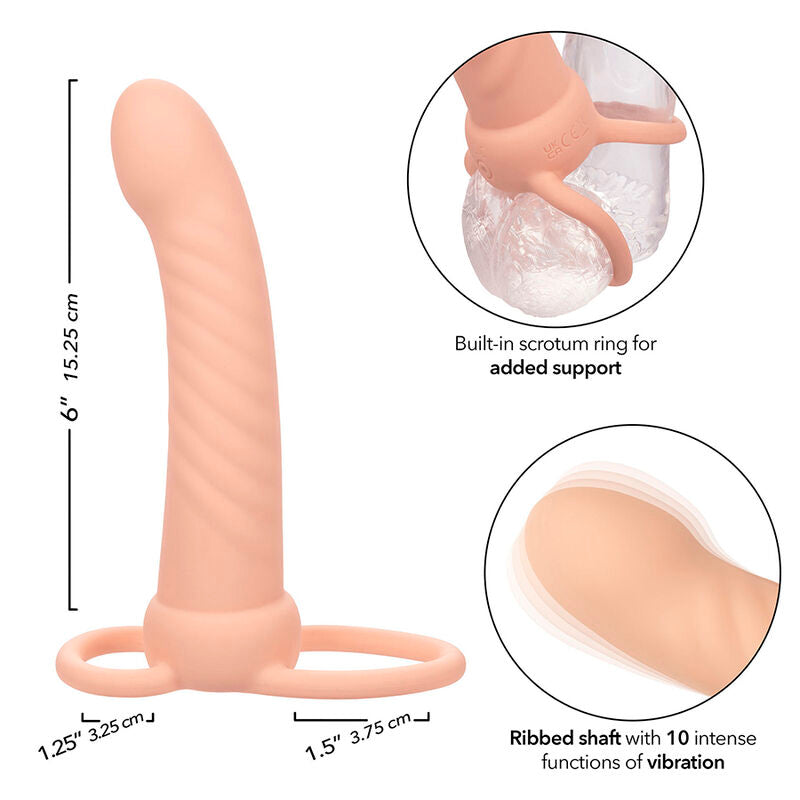 CALEXOTICS - Maxx Ribbed Dobbel Strap-on
