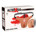 HIDDEN DESIRE - Alter Ego Justerbar string med åpen vagina Flesh