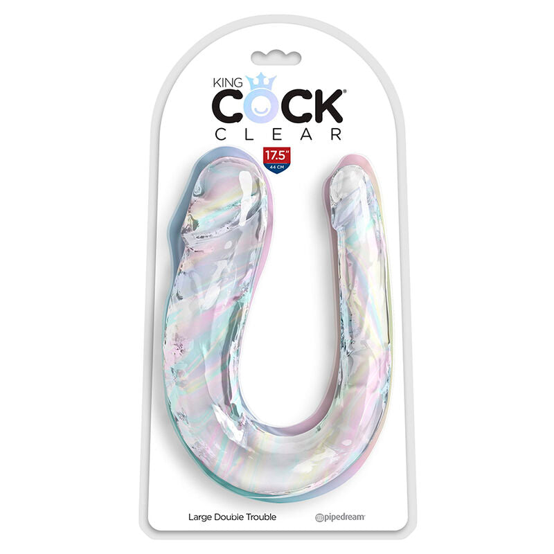 KING COCK - Double Trouble Dobbeldildo 44 cm