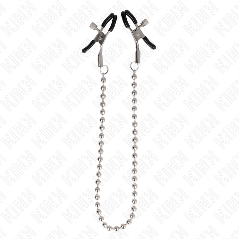 KINK - Brystvorteklemmer med Perlekjede 30 cm