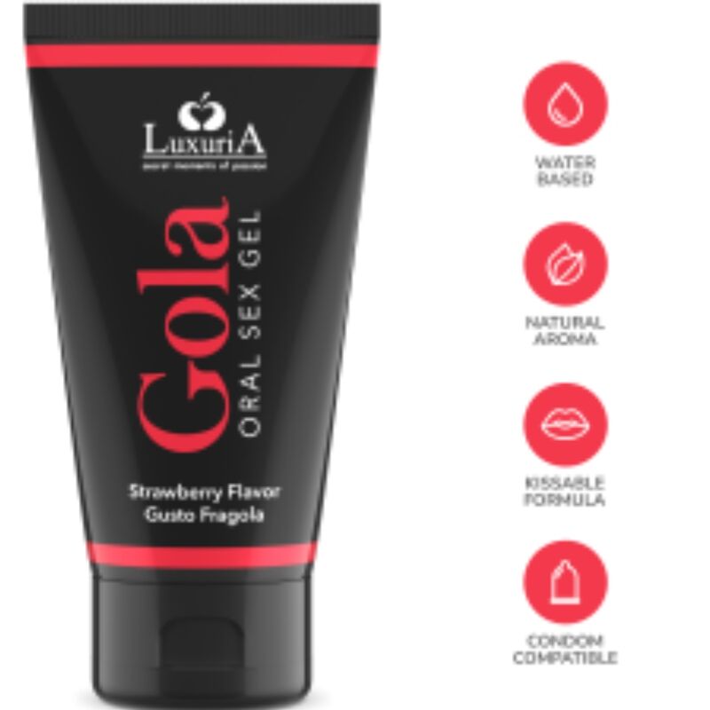 INTIMATELINE LUXURIA - Oralsex-gel Jordbær 50 ml