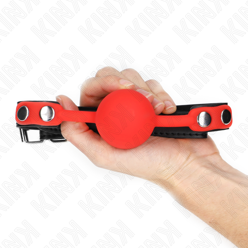 KINK - Ballknebel i silikon Rød 4 cm