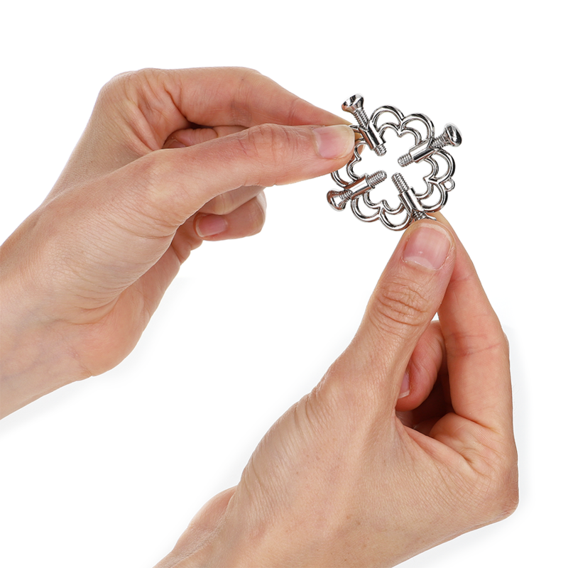 KINK - Brystvorteklemmer med Metallblomst