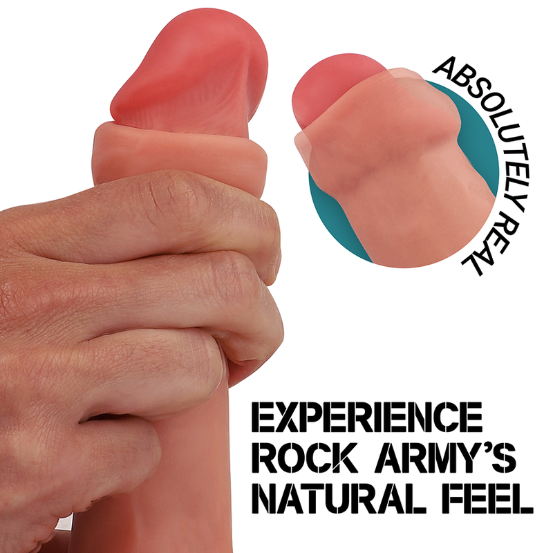 ROCKARMY - Liquid Silicone Fox Realistisk dildo 19 cm