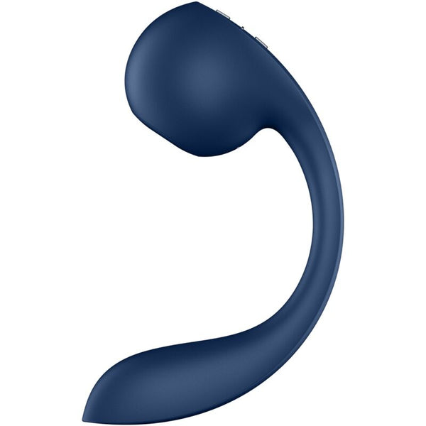 SATISFYER - Pro+ Wave 4 G-punkts- og lufttrykksstimulator med gratis app Mørkeblå