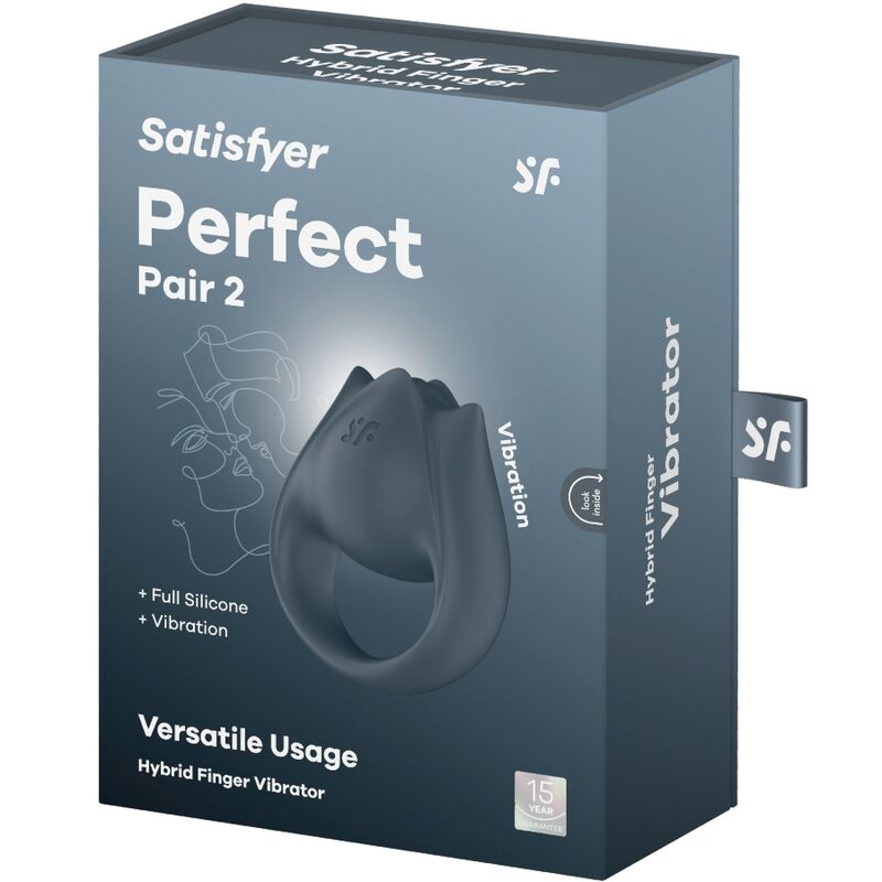 SATISFYER - Perfect Pair 2 Vibrerende penisring & fingervibrator