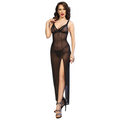 CHILIROSE - Lang Babydoll med String Sort