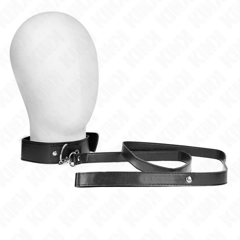 KINK - Halsbånd med bånd 116 cm Sort justerbart