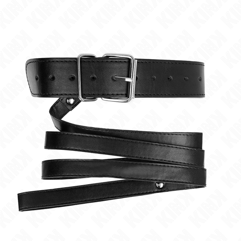 KINK - Halsbånd med bånd 116 cm Sort justerbart