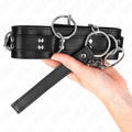 KINK - Slave-halsbånd med 3 ringer og stropp