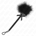 KINK - Kilefjær med Nylontau og Sort Sløyfe 25 cm