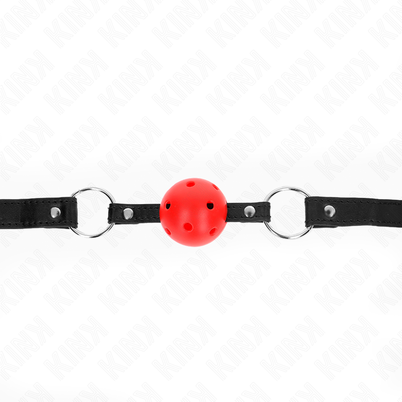 KINK - Ballknebel med hul hard ball Rød Modell 1 4,5 cm