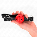 KINK - Ballknebel med hul hard ball Rød Modell 1 4,5 cm