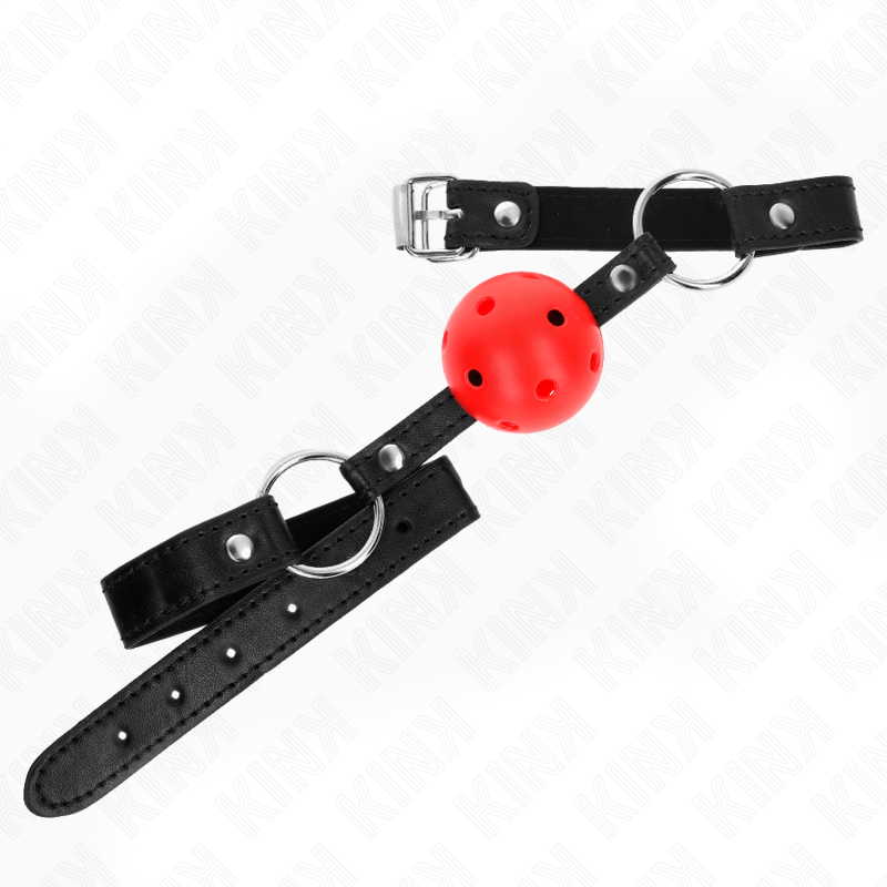KINK - Ballknebel med hul hard ball Rød Modell 1 4,5 cm