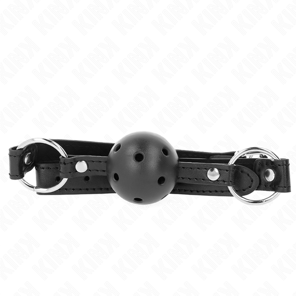 KINK - Hul Hard Ball-gag Sort Modell 1