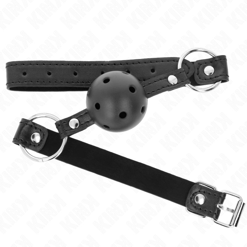 KINK - Hul Hard Ball-gag Sort Modell 1