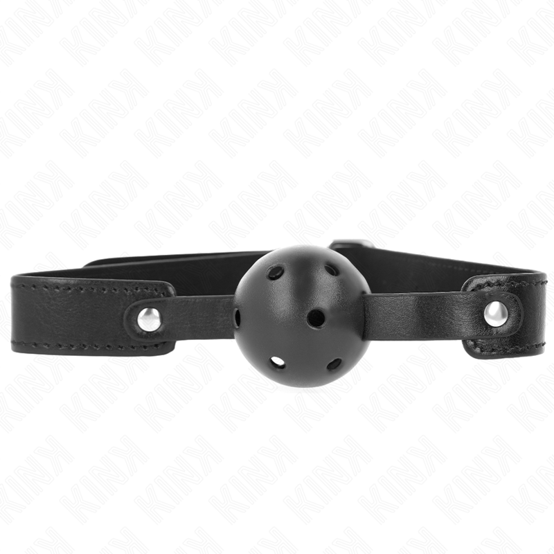 KINK - Ballknebel med pustende ball Sort 4,5 cm