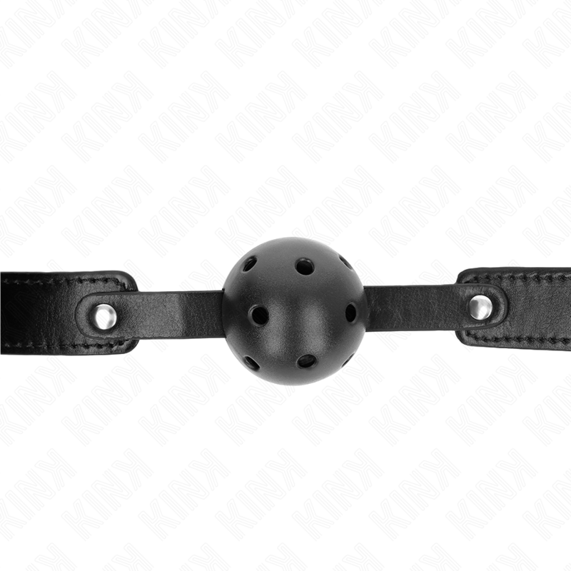 KINK - Ballknebel med pustende ball Sort 4,5 cm