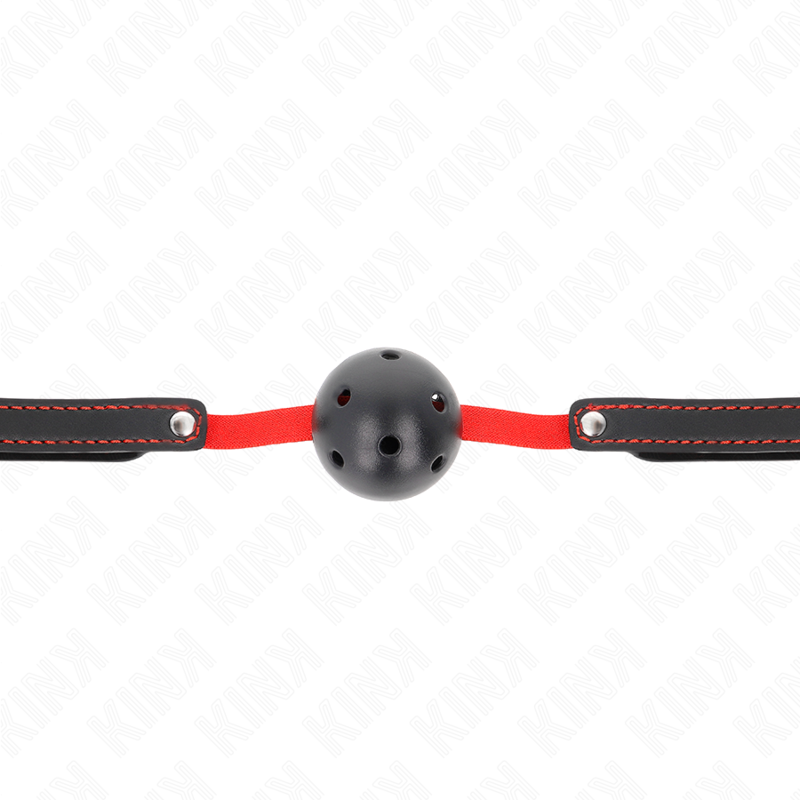 KINK - Munnknebel med hul hard ball og elastisk stropp 4,5 cm