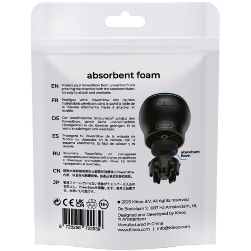KIIROO - PowerBlow Absorberende skum 5-pakning