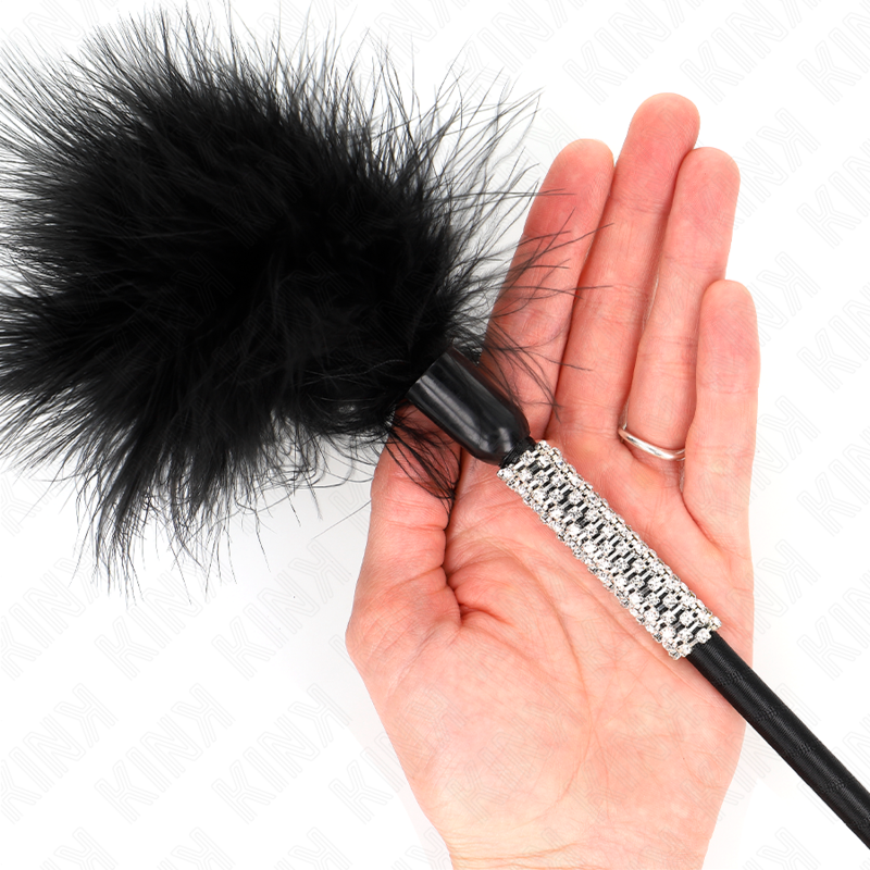KINK - Kilefjær med Rhinestone-håndtak 50 cm