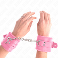 KINK - Pelsfôret Håndleddsmansjetter Rosa