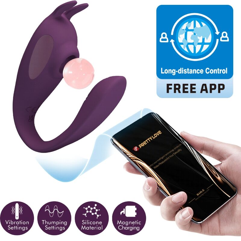 PRETTY LOVE - Shey App-styrt Parvibrator