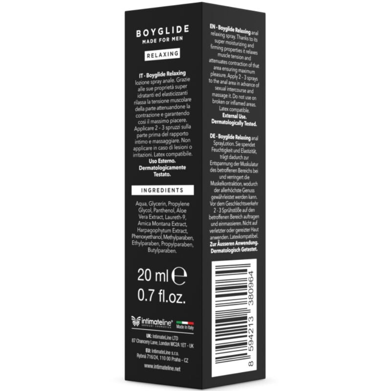 INTIMATELINE - Boyglide Avslappende analspray 20 ml