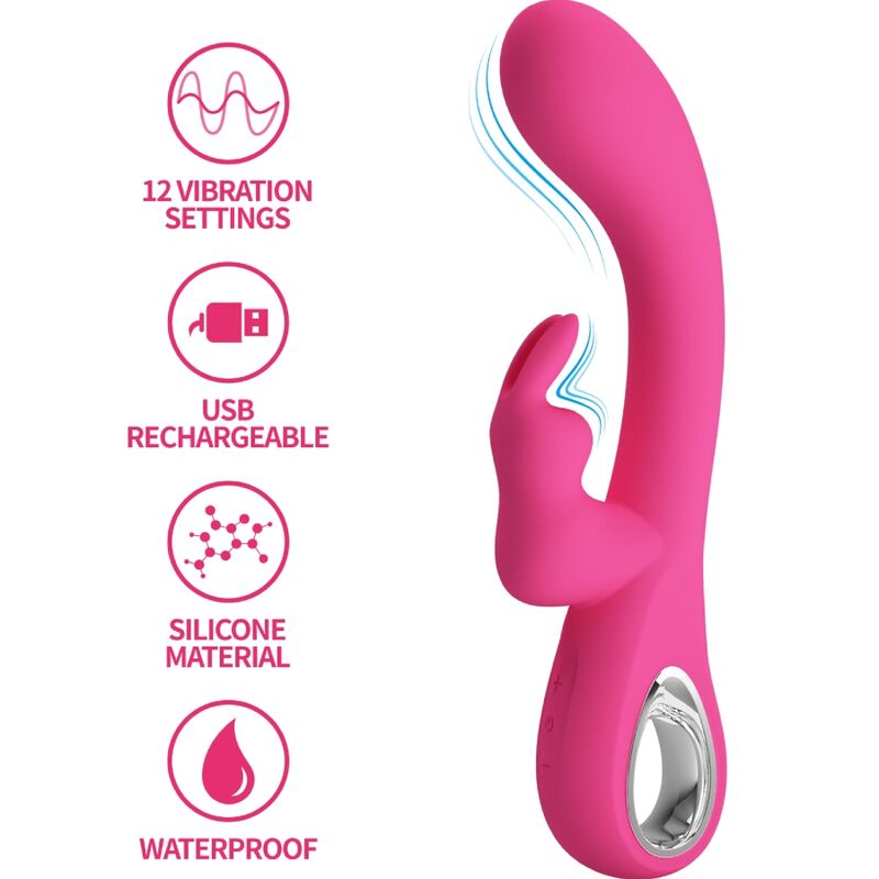 PRETTY LOVE - Novak Rabbitvibrator 12 vibrasjoner